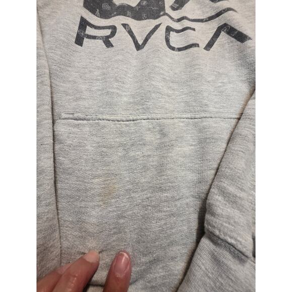 RVCA Men's Size Large Grey Hoodie - Picture 2 of 5